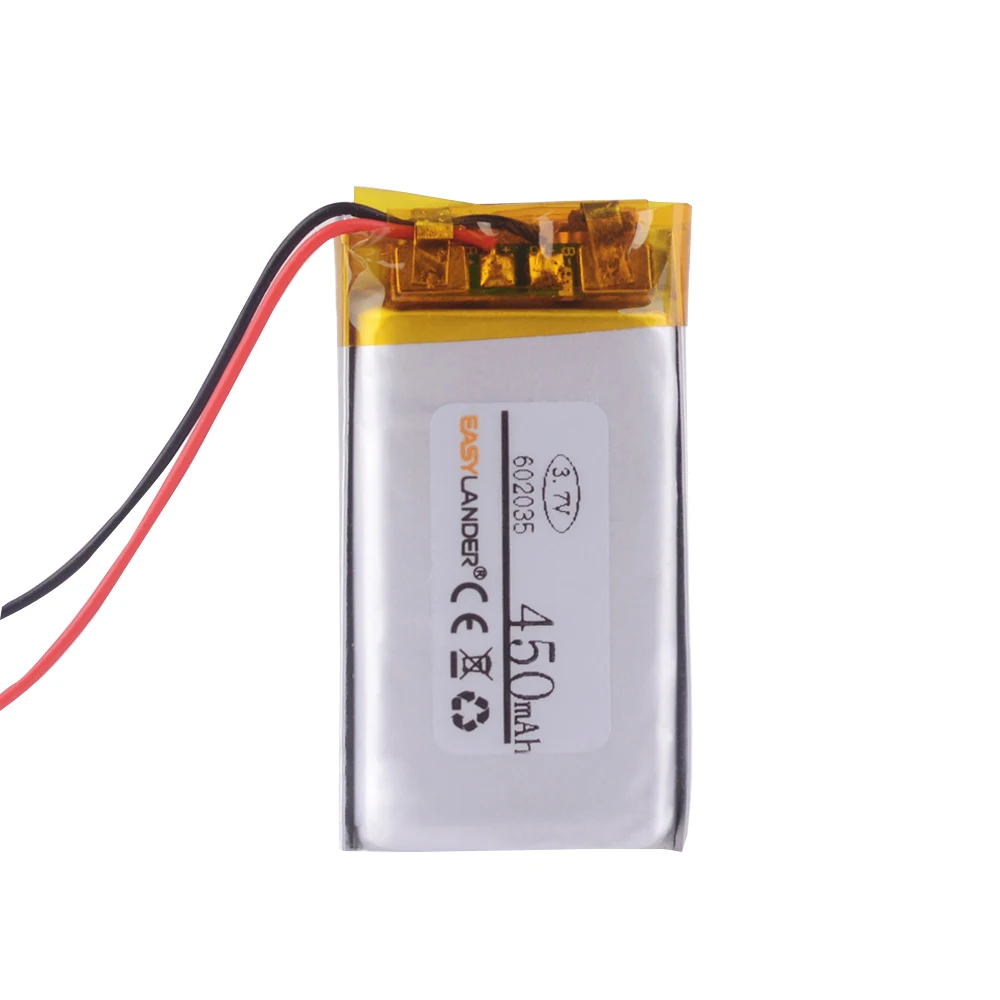 3.7V 450mAh​ 602035 Rechargeable Lithium Li-ion Polymer Battery For GPS Car Redmi Buds 4 Vitality Edition 062035