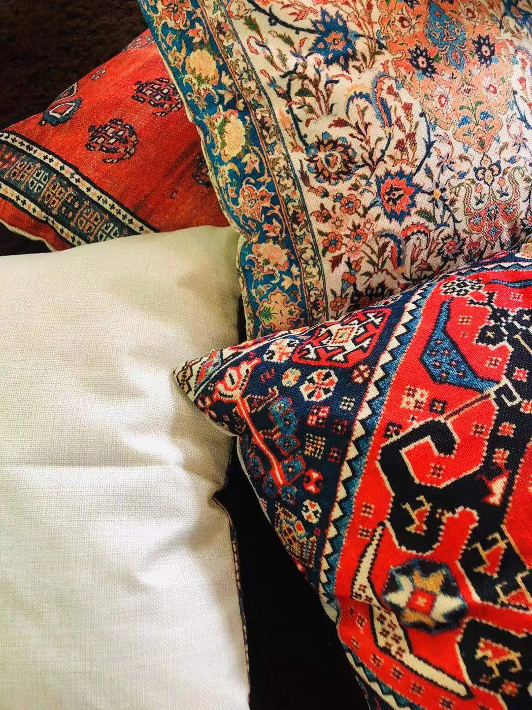 Ethnic Persian Pattern Decorative Pillow Covers Turkish Middle Eastern Style Linen Sofa Cushion Coat Throw Pillowcase Home Decor