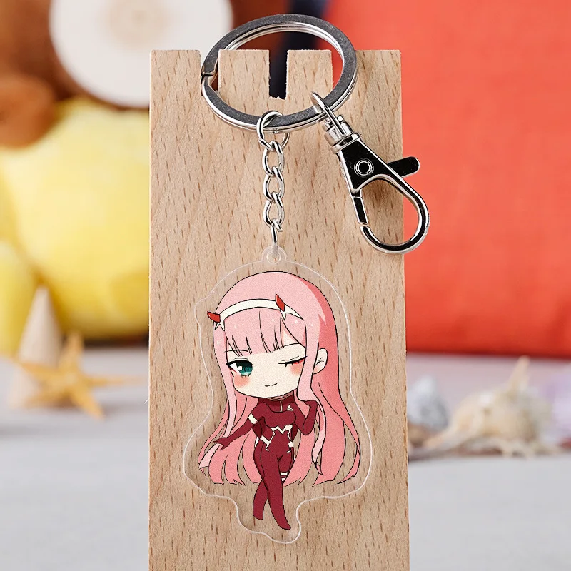 DARLING in the FRANXX Zero Two Cosplay Prop PVC Horn Headband Hairband Handmade Headwear Keychain
