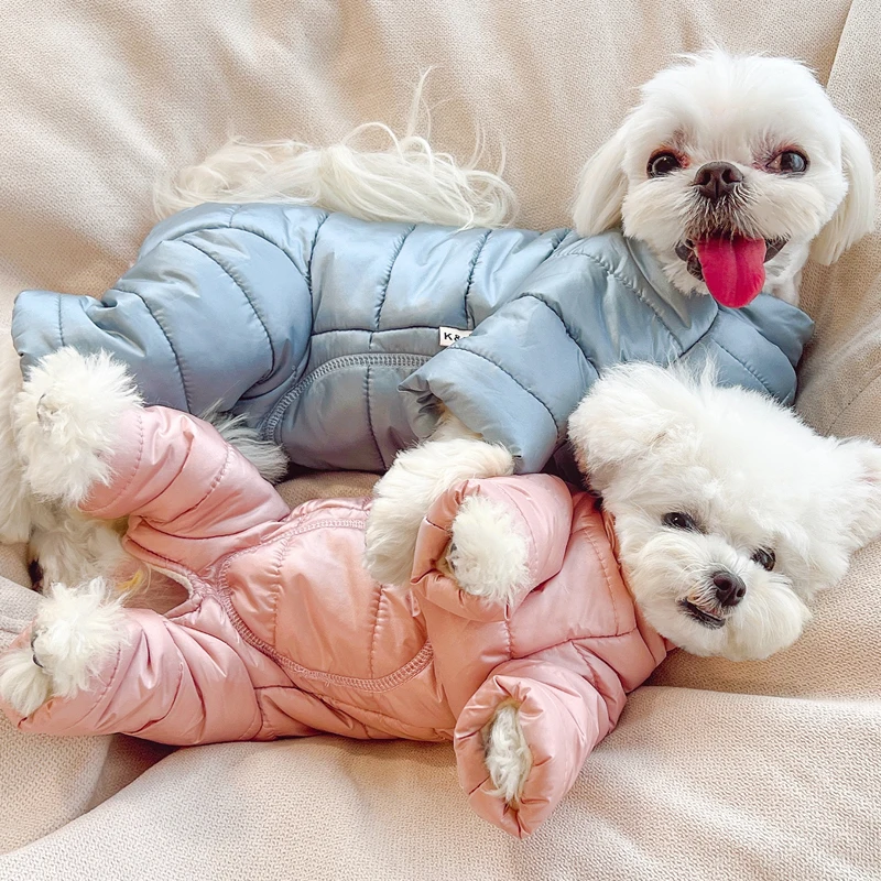 

Thicken Warm Dog Jumpsuit Clothes Winter Dog Puppy For Small Dog Costume Overalls Yorkshire Poodle Maltese Jacket Clothing Coat