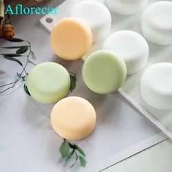 Round Food Grade Silicone Mold Hand-made Soap Silicone Mold High Temperature Resistant Easy Release soap Making Supplies