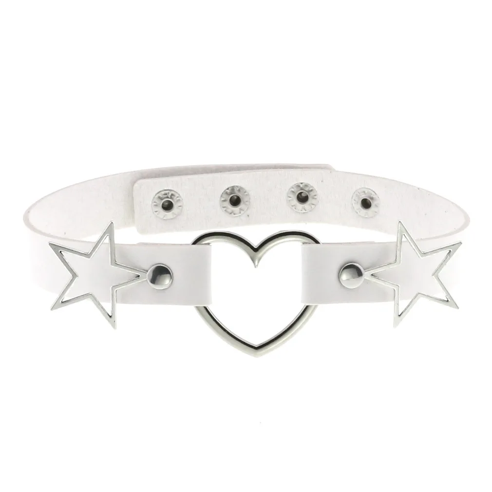 White Exotic Accessories of Leather Choker Necklace with Ears Hood Mask for Fetish Couples Bdsm Bondage Sex Toys Adult Sex Shop