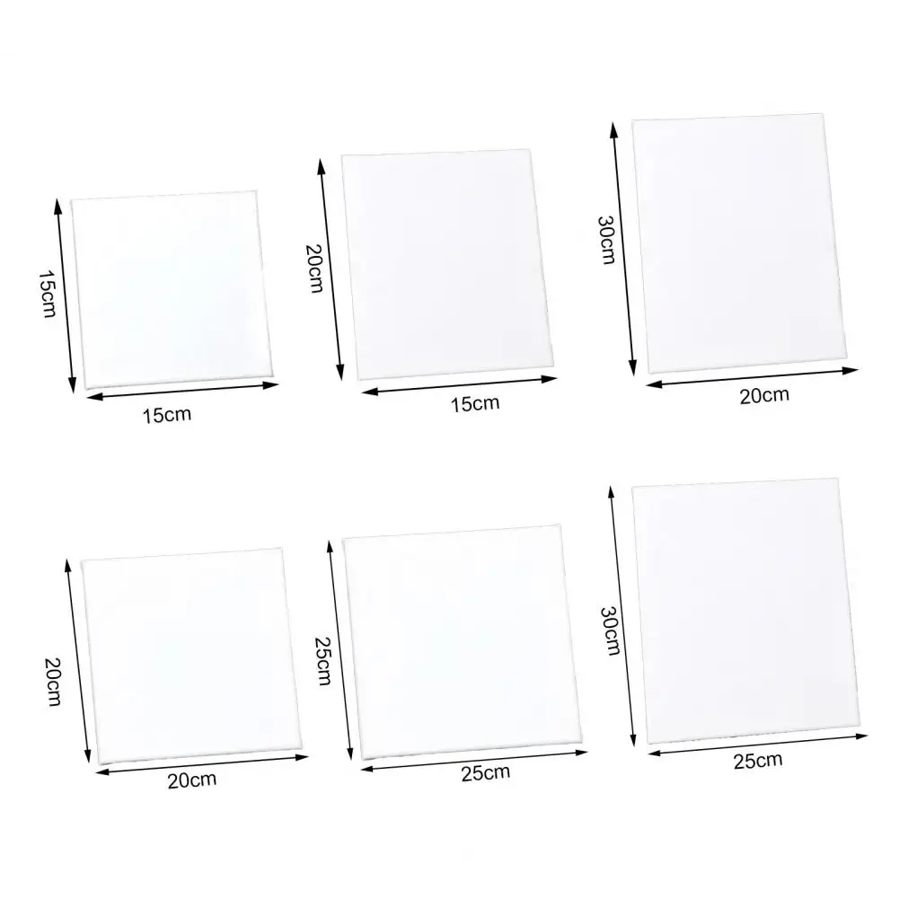 1pc White Blank Square Artist Canvas For Canvas Oil Painting,Wooden Board Frame For Primed Oil Acrylic Paint