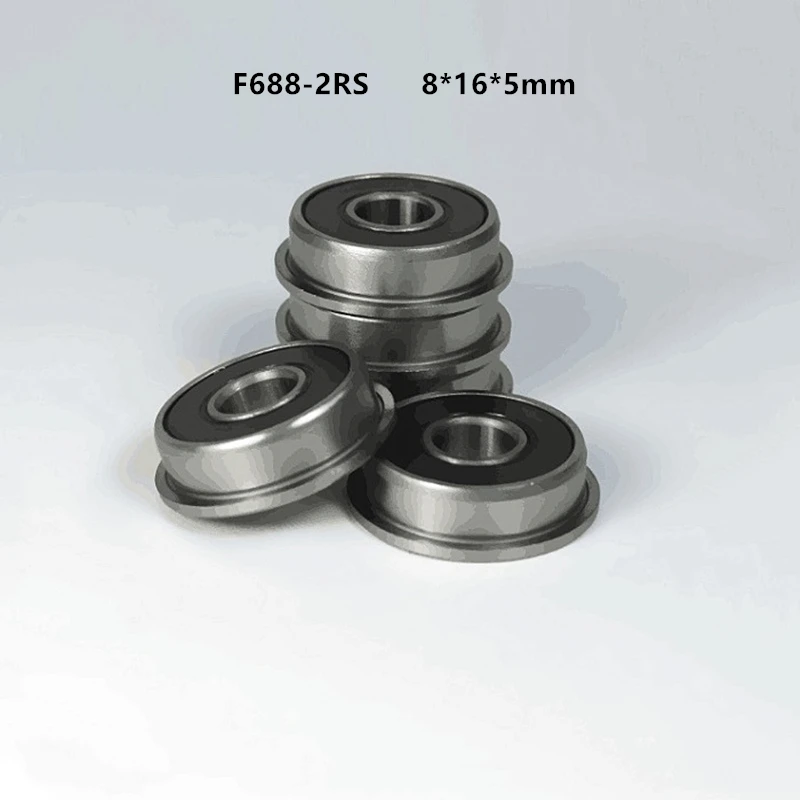 rolamento de flange segundo f688rs f688 2rs 8x16x5 mm rolamento de esferas de ranhura profundo vedado em borracha com 8165 mm 01