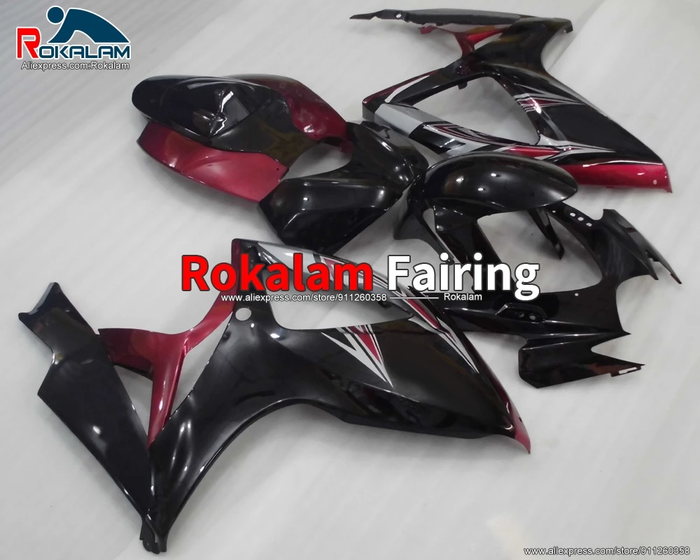 

Motorbike Hulls For Suzuki GSXR600 GSX750 K6 2006 2007 GSX-R750 06 07 Black Red Motorcycle Fairing Kits (Injection Molding)