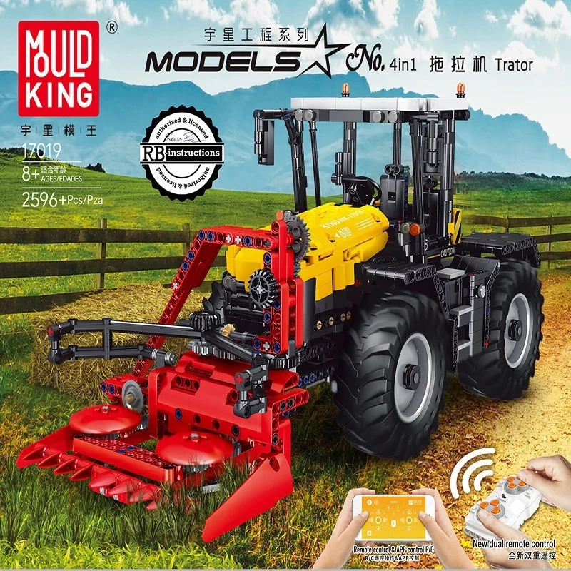 

MOULD KING MOC High-Tech truck The RC Tractor Fastrac 4000er Set Building Blocks Bricks Kids Educational Toys Christmas Gifts