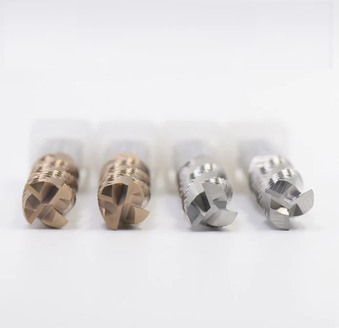 Tungsten steel rough skin milling cutter extended 55HRC 4-edge steel / 3-edge aluminum rough cutting alloy wave edge corn cutter