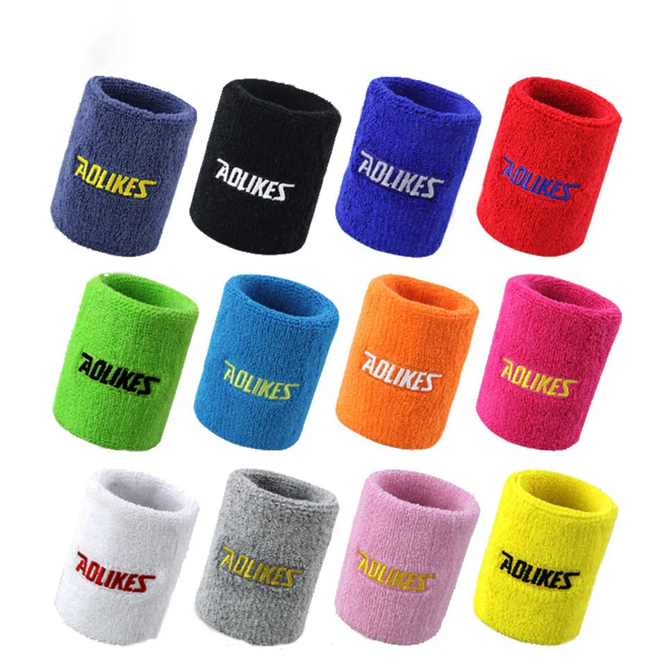 Getinfit Wrist Sweatband Tennis Sport Wristband Volleyball Gym Wrist Brace Support Sweat Band Towel Bracelet Protector 8 /11cm