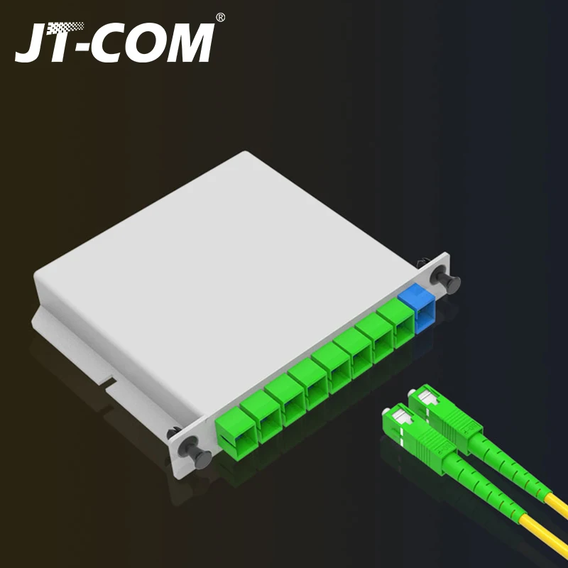 Тип вставки ПЛК кассеты SC APC 1x4 волоконно-оптический сплиттер 1x8 SC UPC волоконно-оптическая коробка FTTH 1x16 PLC сплиттер