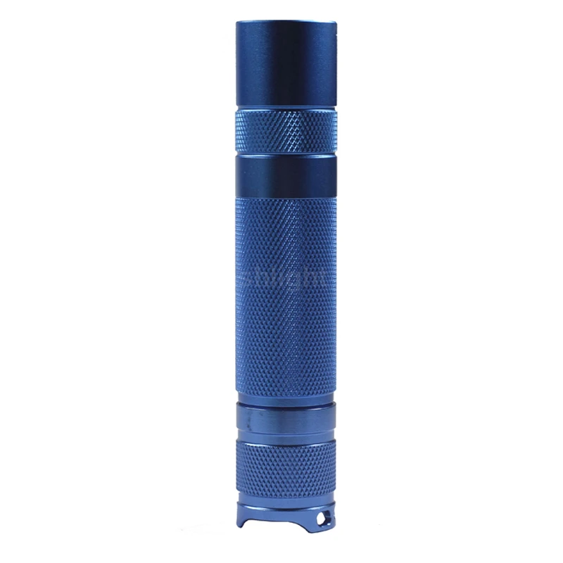 120mm (L) x 24mm (D) DIY S2 Plus LED Flashlight Host With Metal Switch - Black / Grey / Blue