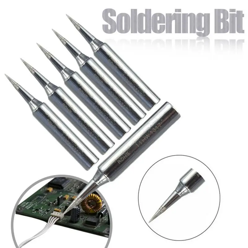 5 pz/set punta senza piombo della testa del saldatoio dello strumento 900m-T-I per gli accessori della saldatura