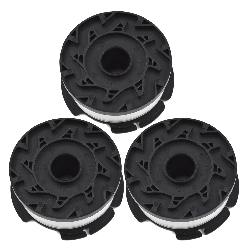 3 Pack String Trimmer Spools For BLACK+DECKER AF-100-3ZP GH900 W/ 0.065" Line