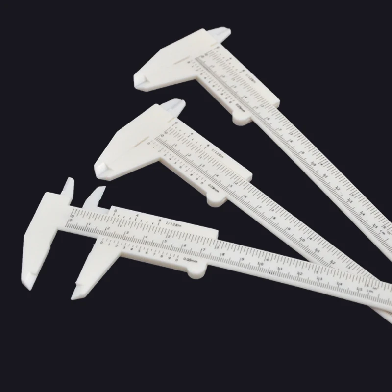 1Pcs Plastic 150MM Waterproof Sliding Vernier Caliper Student Mini Experimental Measuring Tool Permanent Makeup Eyebrow Ruler