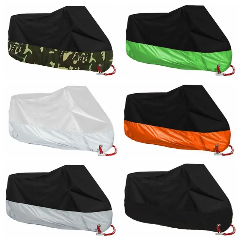 6 Sizes Colors Motorcycle Cover Universal Outdoor Uv Protector All Season Waterproof Bike Rain Dustproof Motor Scooter Cover