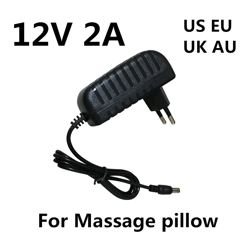 AC 100-240V to DC 12V 2A 2000MA power adapter charger power supply 12 V Volt for Massager pillow shiatsu relaxation pillow