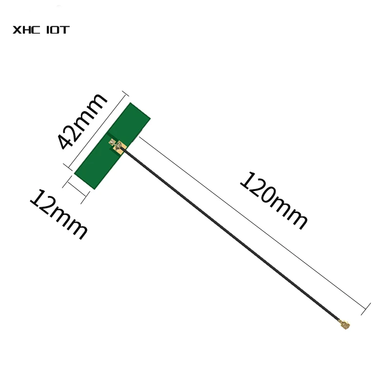 10pcs/Lot PCB Built In Antenna 2.4GHz 5.8GHz 2dBi IPEX Interface TXWF-PCB-4212 Omnidirectional Small Size Antennas Self-Adhesive