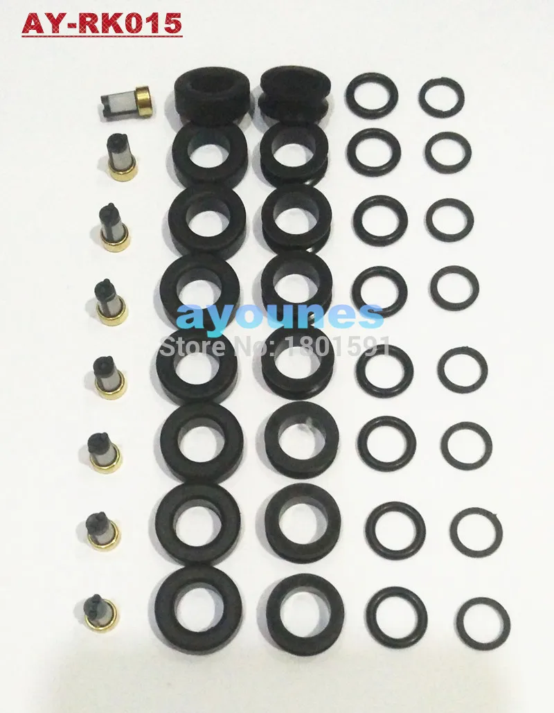 free shipping fuel injector repair kits rubber seals  kits for OEM 195500-3030  1955003290 injector for  AY-RK015