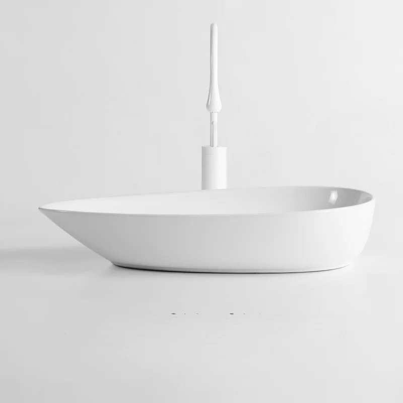 Modern Inter-Platform Basin Ultra-Thin Table Basin Wash Basin Art Washbasin Ceramic Basin Side Water