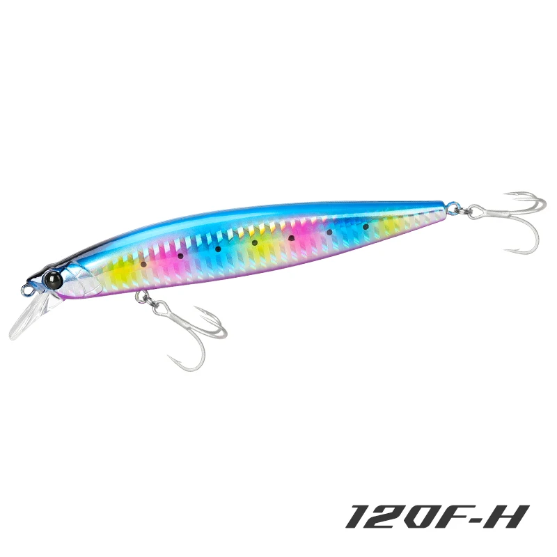 TSURINOYA Meeresfischköder 120F Ultra-Langwurf schwimmender Salzwasser-Minnow-STINGER 120 mm 19 g Gewicht künstlicher Köder