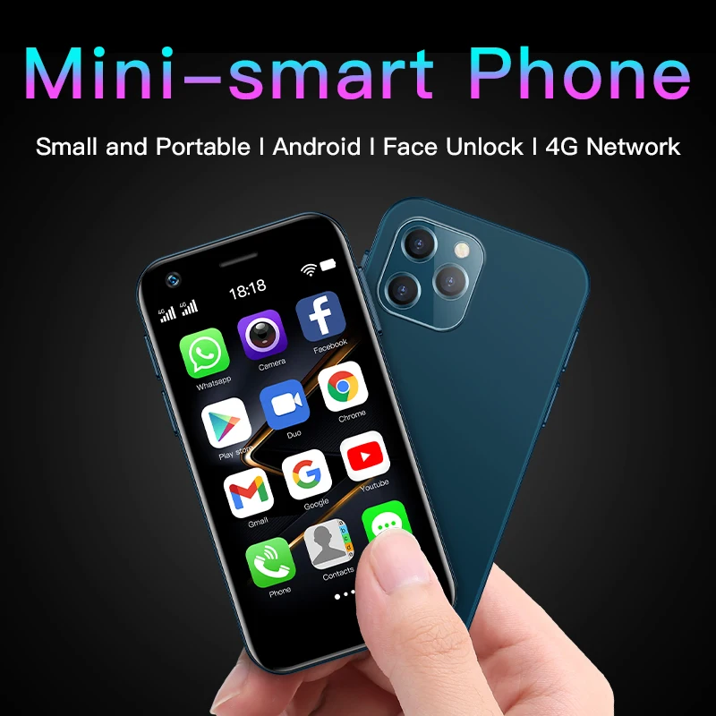 SOYES Android 10.0 Điện Thoại Thông Minh Mini 4G LTE Octa Core 13MP Camera Màn Hình 3.0 \'\'Mặt ID OTG Giá Rẻ Tế Bào điện Thoại Miễn Phí Vận Chuyển