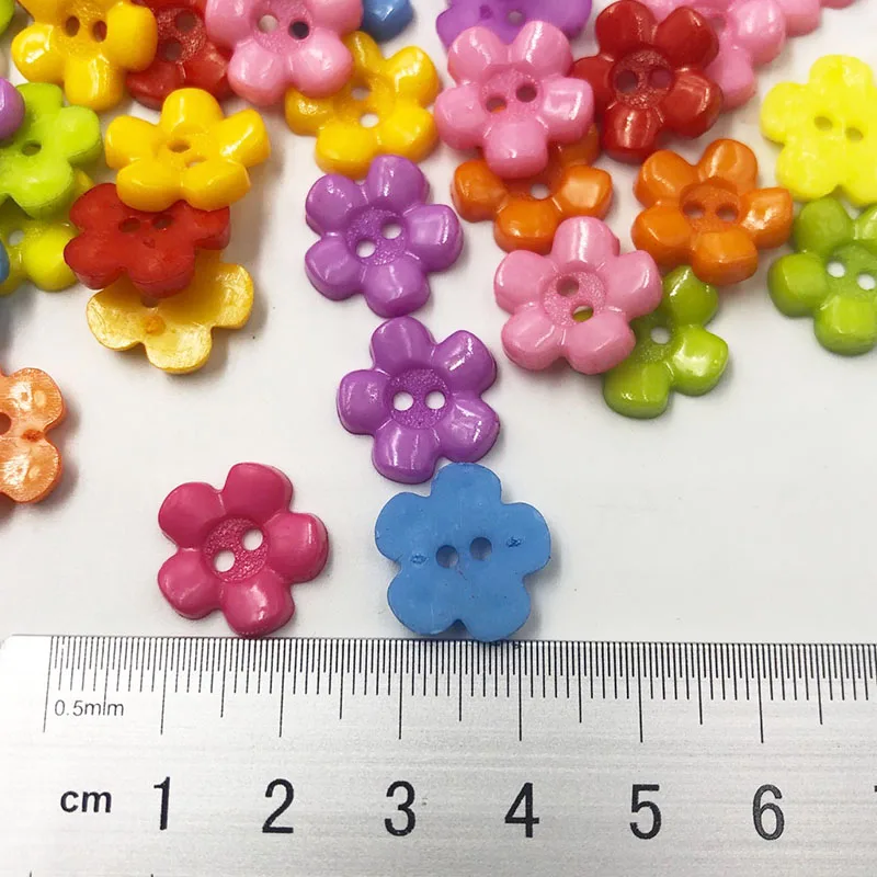 50/100pcs Mix New Plum 14mm 2holes Plastic Button/Sewing lots PT70
