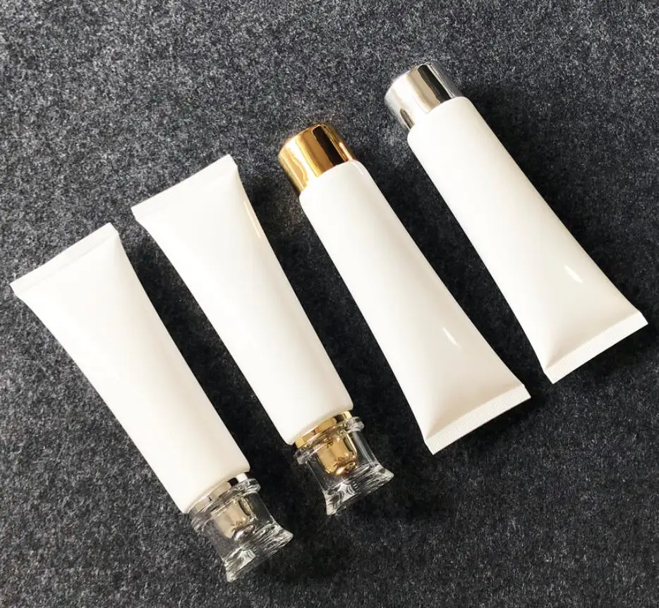 50 ml witte zachte buis milde wassen boter handcrème anti-UV lotion emulsie serum essentie hyaluronzuur cosmetische slang verpakking