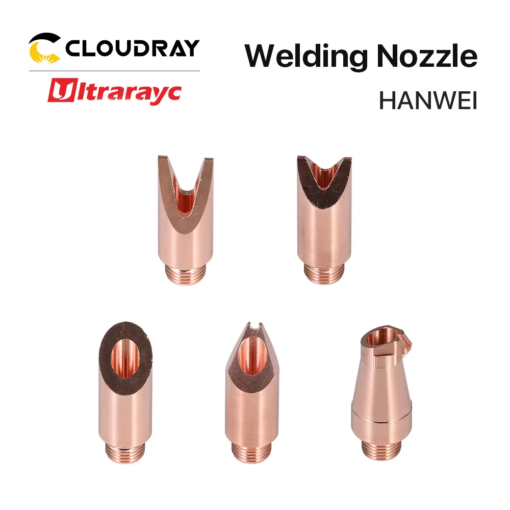 Ultrarayc HANWEI Welding Laser Nozzle M8 Thread Diameter 10.5mm Height 28mm With Wire Feed for Hand Laser Welding Head