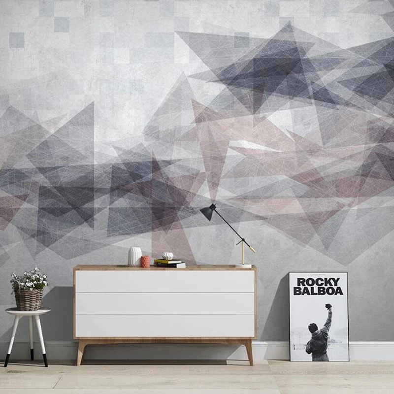 Custom Photo 3D Modern Abstract Geometric Wall Papers Home Decor Living Room Sofa TV Background Wallpaper Mural Papel De Parede