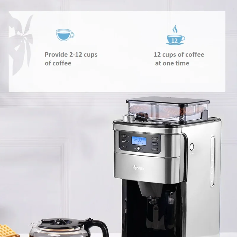 Donlim/ DL-KF4266 Household automatic coffee machine Freshly ground coffee beans/powder Commercial automatic coffee machine