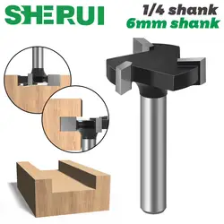 CNC Spoilboard Surfacing Router Bits, 1/4 inch 6mm Shank 1 inch Cutting Diameter, Slab Flattening Router Bit Planing Bit Wood