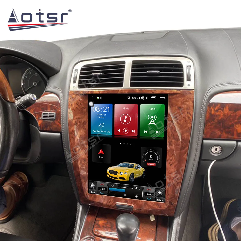 AOTSR Car Player Android 12 For Jaguar XK XKR S XKR-S Auto Radio GPS Navigation DSP Autostereo Central Multimedia IPS Head Unit