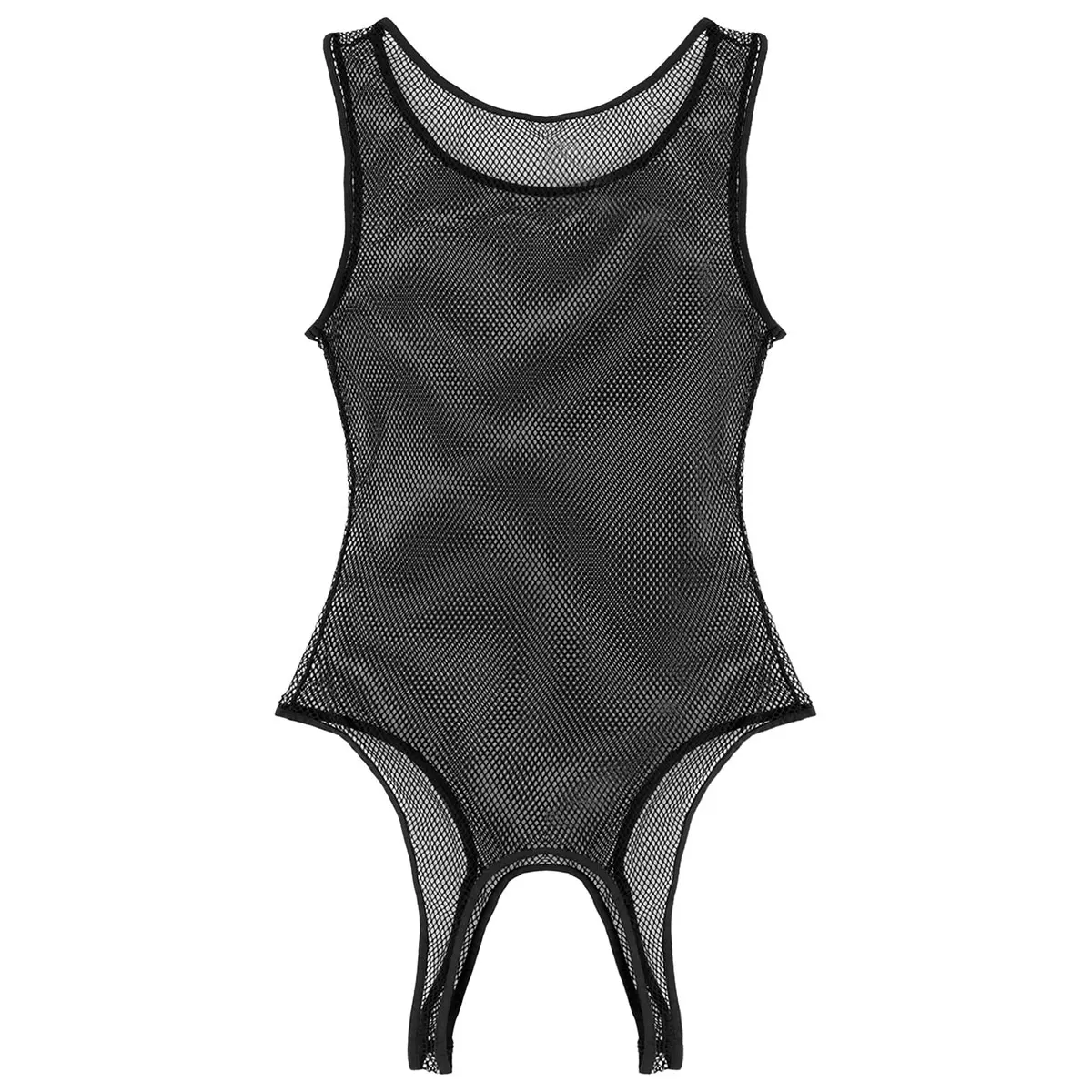 Lingerie Transparente en Résille pour Homme, Sous-Vêtements Sexy, Vêtements de Nuit Transparents, 7.0