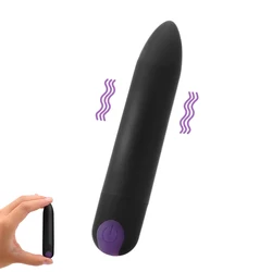 10 Frequency Dildo Bullet Vibrator Vaginal Massager Clitoris Stimulator Strong Vibration USB Charging Sex Toys For Women 18