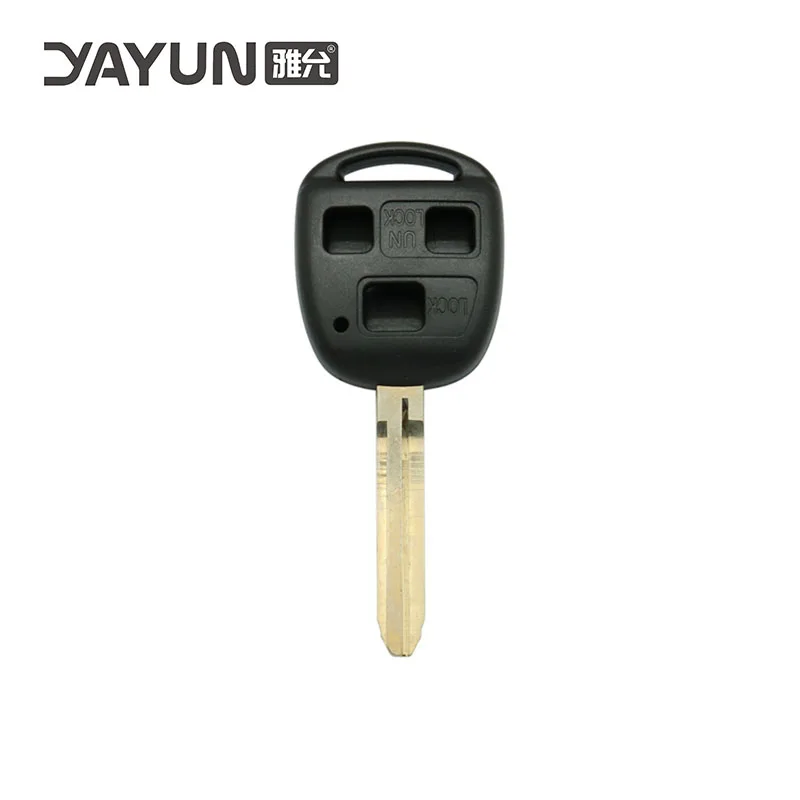 

YAYUN ForToyota 3 Buttons Uncut TR47 Key blank blade TOY43 Remote Control Car Key Shell Case