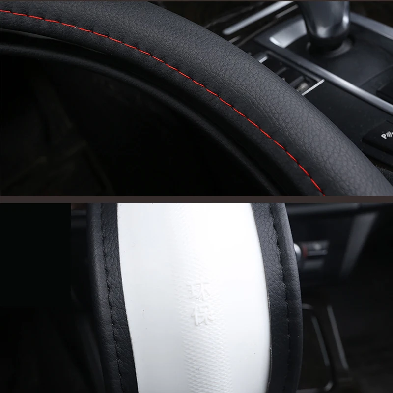 Car Steering Wheel Cover Wrap For Hyundai Sonata 2000 - 2021  Santa Fe 2000 - 2021 Azera 2006 - 2020 M Size Steering Wheel