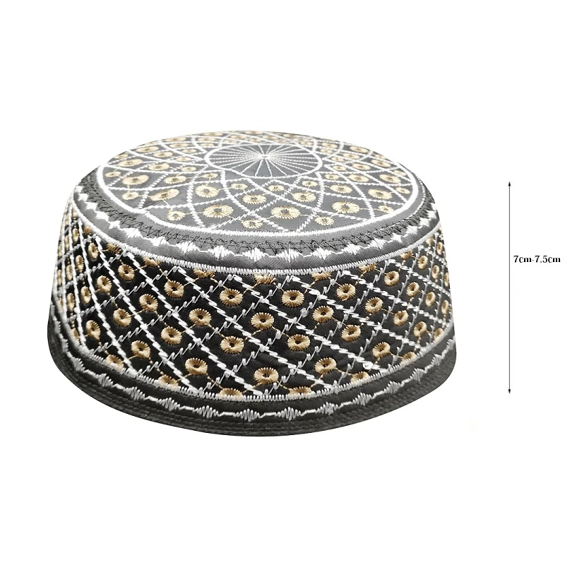 Muslim Prayer Caps For Men India Brown Black Kippah Yarmulke Hats Jewish Kippah Musulman Bonnet Jewish Hats Arabic Saudi Arabia