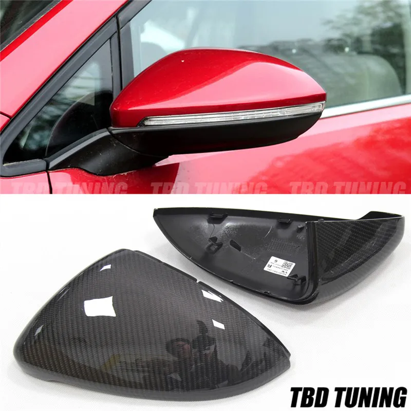 

For Volkswagen VW Golf Mk7 7 Touran Jetta Carbon Fiber Rear View Mirror Cover 2013 2014 2015 2016 2017 2018 2019