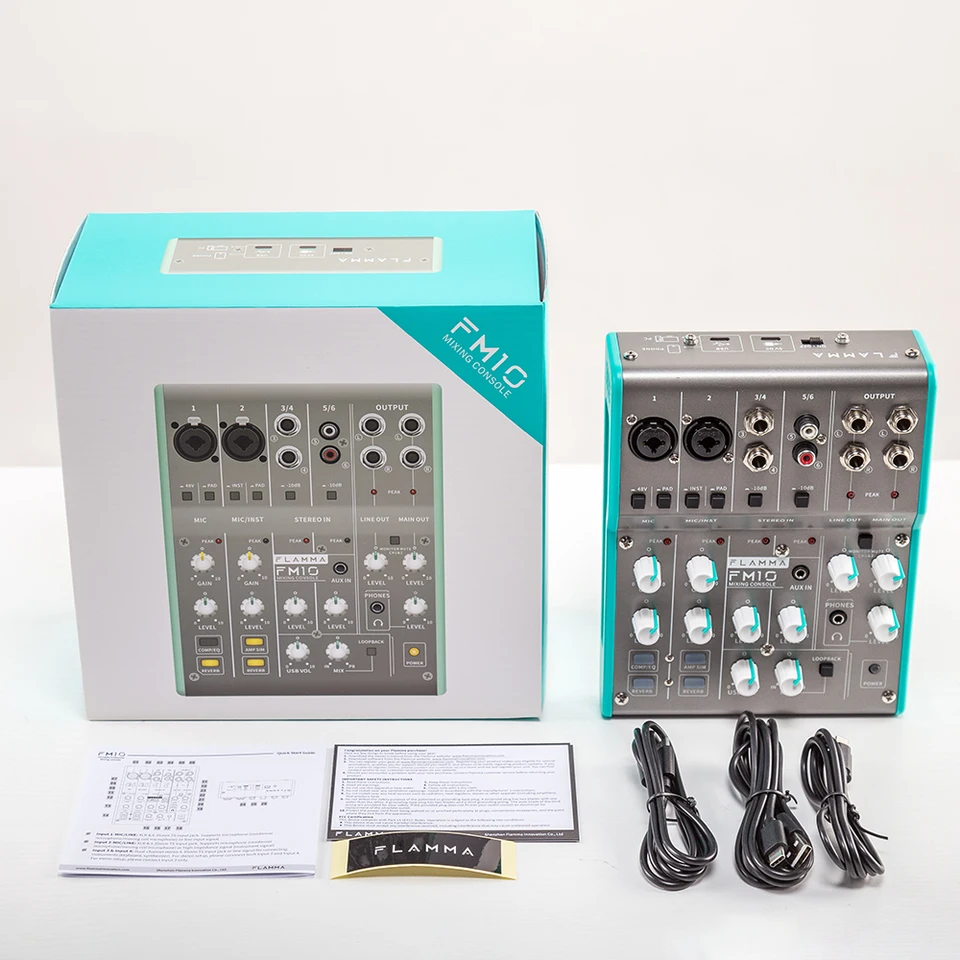 【未使用品】FLAMMA FM10 Flamma FM10デジタルオーディオミキサー6チャンネルコンソールサウンド