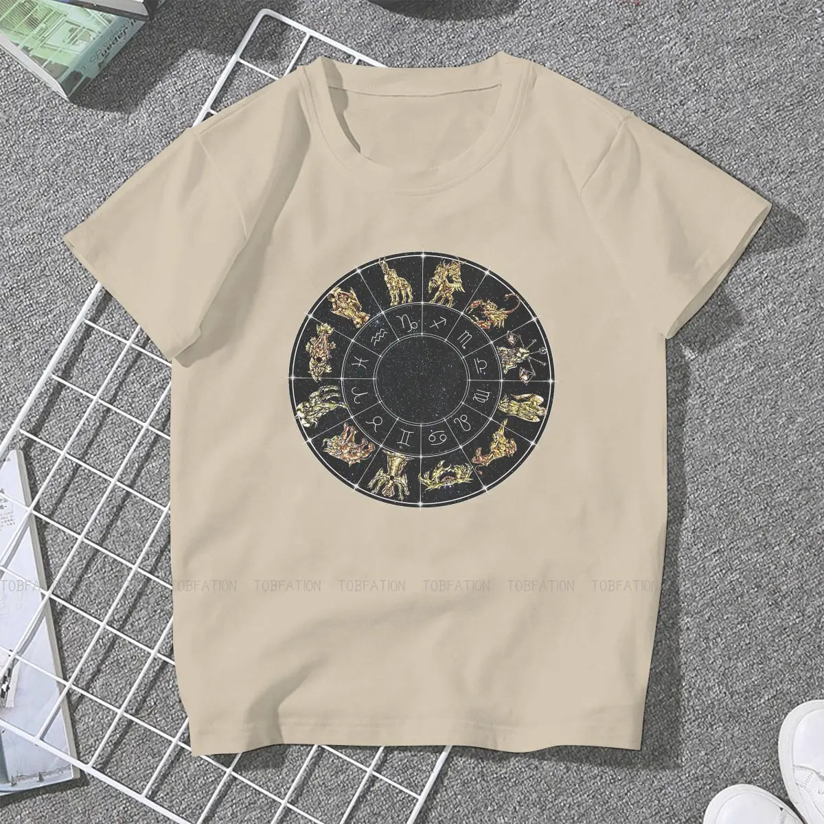 Zodiac Wheel Unique TShirt for Girl Saint Seiya Episode G Greek Mythology Comfortable Hip Hop Graphic  T Shirt Stuff 5XL Ofertas