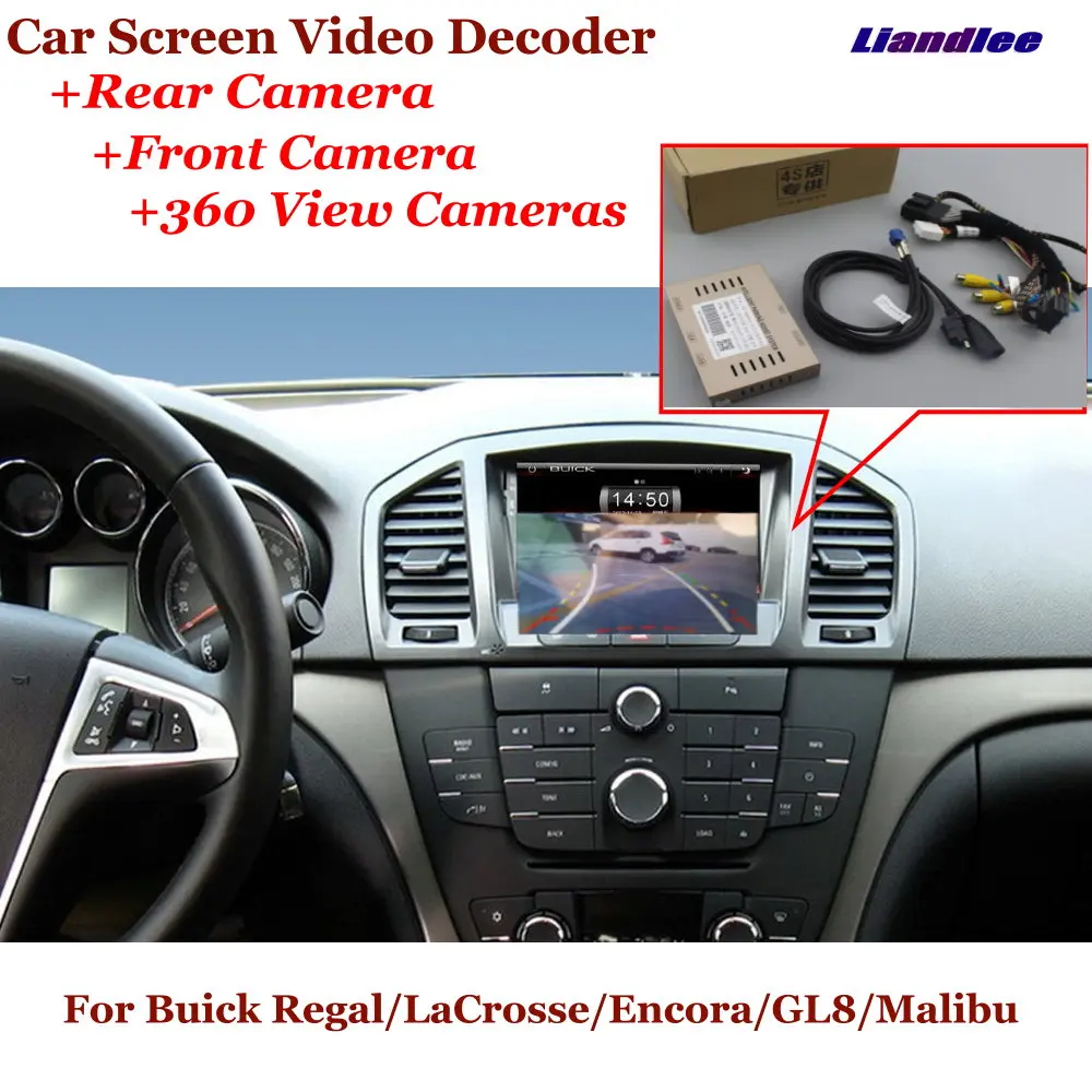 

For Buick Regal/LaCrosse/Encore/GL8 2009-2014 Car HD Video Decoder Box Back View Reverse Image Canbus Rear Front DVR 360 Camera