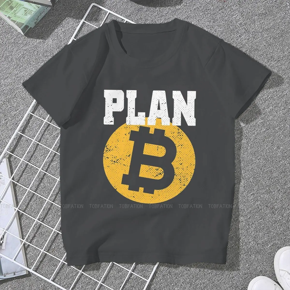 Bitcoin Plan B Female Shirts Crypto Cryptocurrency Big size Vintage Women Clothes Harajuku Casual Feminine Blusas