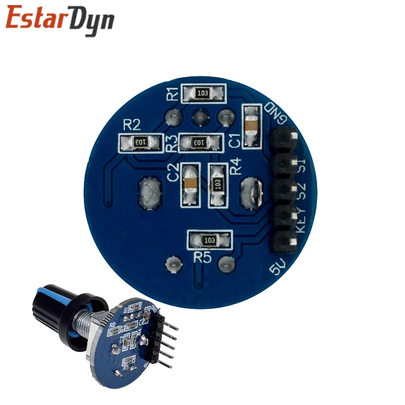 Rotary Encoder Module for Arduino Brick Sensor Development Round Audio Rotating Potentiometer Knob Cap EC11