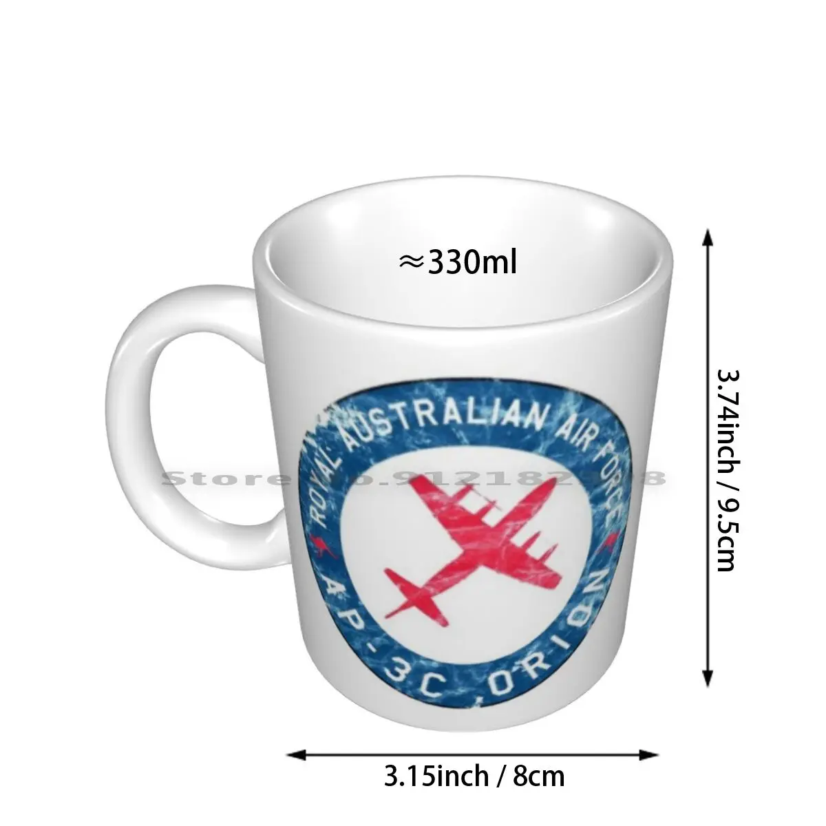 Royal Australian Air Force-3c Airplane Vintage Ceramic Mugs Coffee Cups Milk Tea Mug Raaf Air Force Australia P 3 3c Military