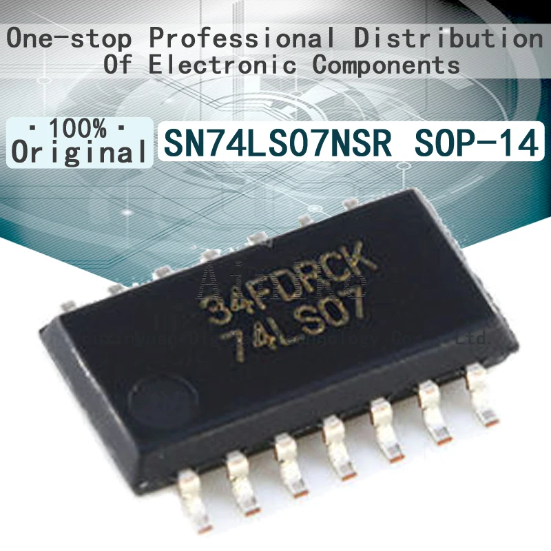 

10/Pcs New Original SN74LS07NSR 74LS07 SOP-14 5.2MM Latch chip IC SOIC-14