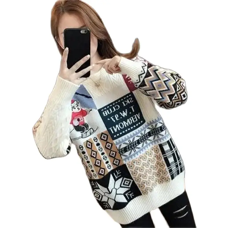 Keep Warm Ladies Hit End Shirt Lazy Wind Oft Sweater Female New In 2021 Explosion Loose Fashion Autumn Winter Outside Wear