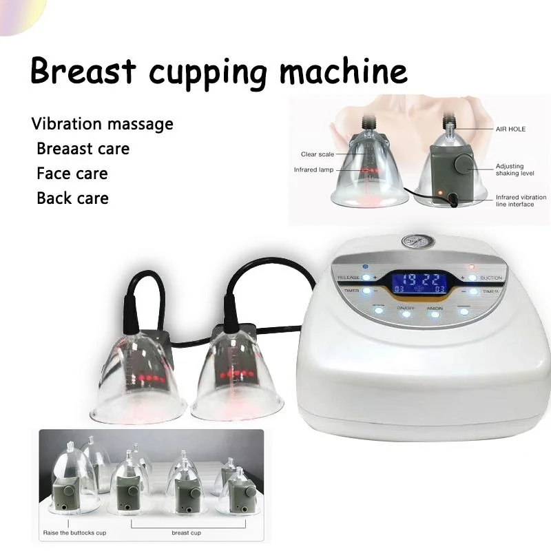 

Electric Vibrating Vacuum Nipple Hip Massage Therapy BeautyEnlargement Pump Lifting For Breast Enhancer Massager Bust Cup