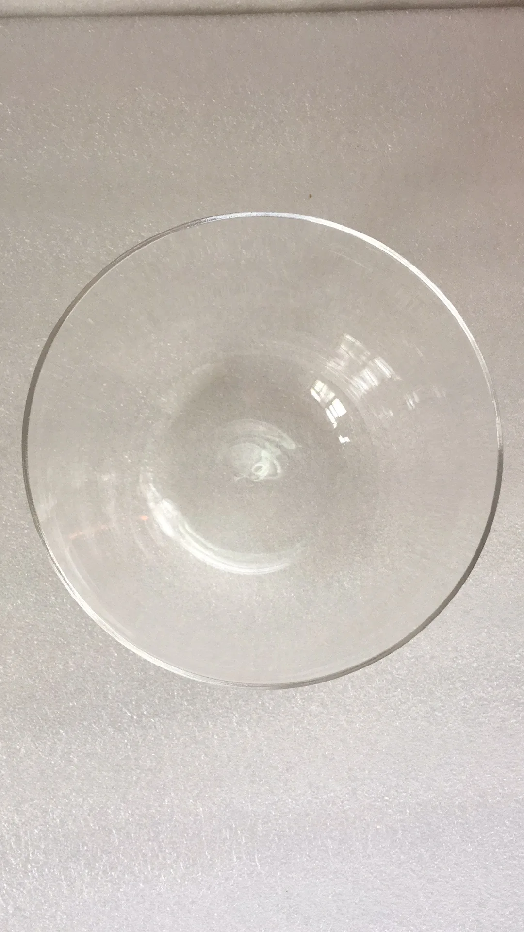 Borsa da trasporto e 3a ottava G note Ciotola tibetana in cristallo trasparente chakra della gola circa 7,25" + mazzuolo in pelle scamosciata e o-ring