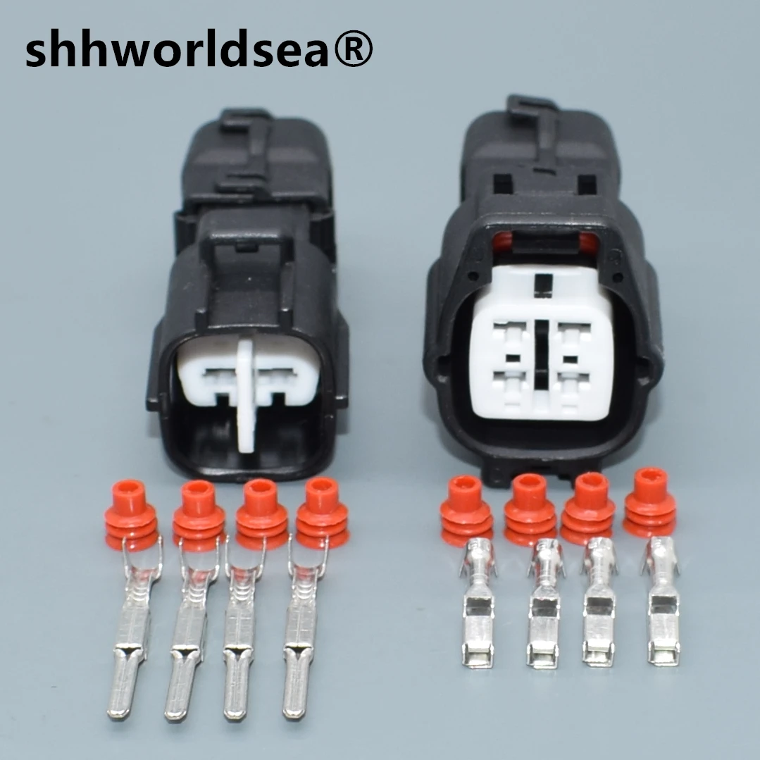 

shhworldsea 4 pin TS male female rear pedal oxygen sensor plug connector for Suzuki Toyota 6188-0472 6189-0685