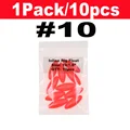 10 piezas rojas talla 10