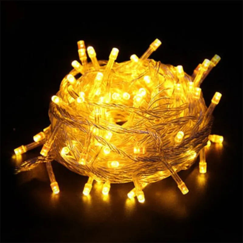 

10M 100LEDs LED String Lamp 9 Colors Festoon lamps Waterproof Outdoor Garland Party Holiday Christmas Decoration Light